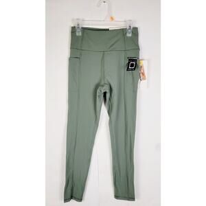 New X By Gottex Womens Peach Skin Sage Green Leggings Size XS